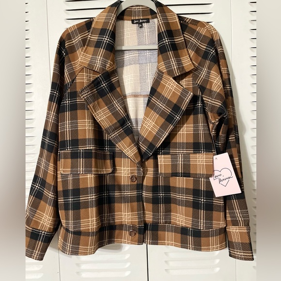love maven Jackets & Blazers - LOVE MAVEN WOMEN'S MEMORIES JACKET BROWN LIGHT FABRIC SIZE L
